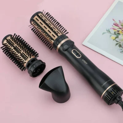 سشوار برس‌دار چرخشی 1000 وات وی جی آر مدل V-496
