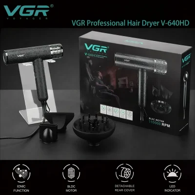 سشوار حرفه‌ای 1900 وات وی جی آر مدل V-640HD