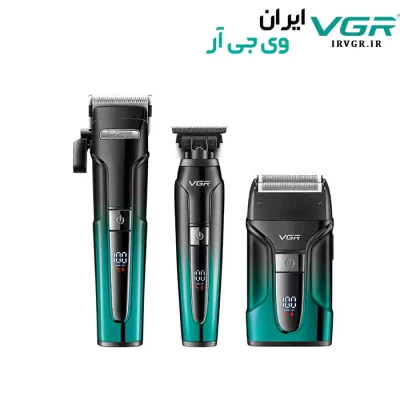 ست ماشین اصلاح آرایشگاهی وی جی آر مدل V-694