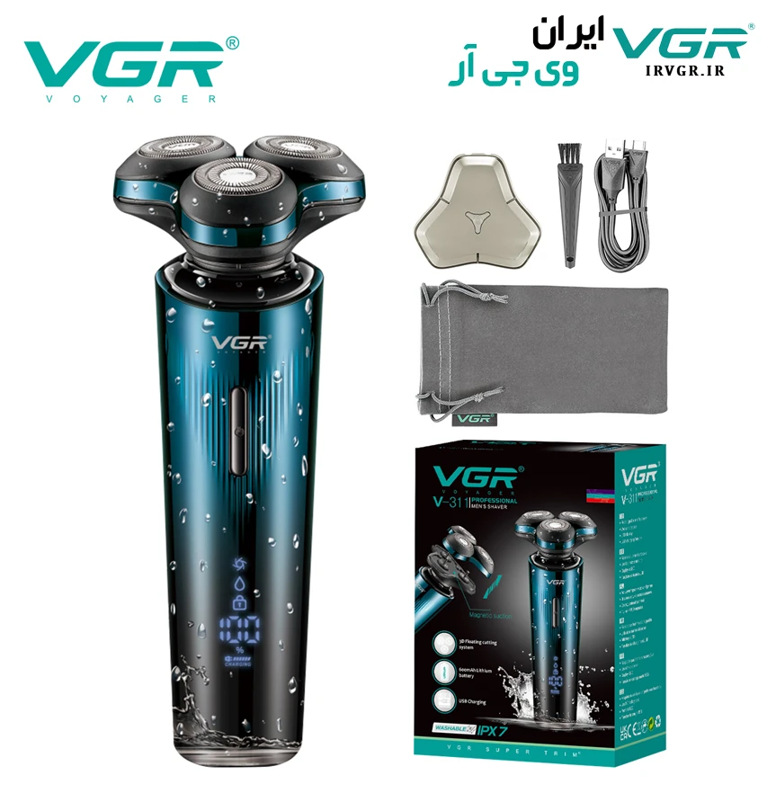 ریش تراش سه تیغ وی جی آر V-311