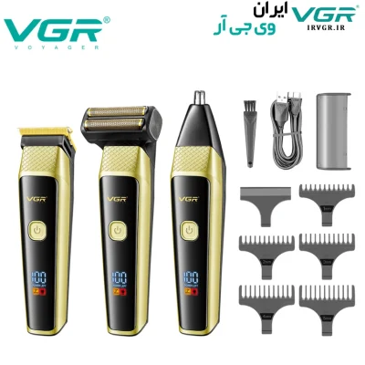 ماشین اصلاح بدن و صورت و بینی وی جی ار مدل V-366