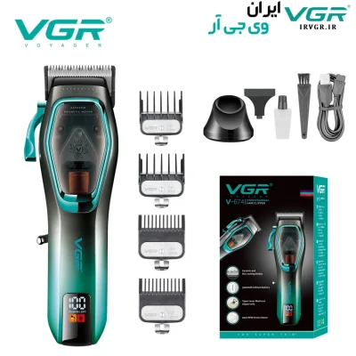 ماشین اصلاح سر و صورت وی جی آر مدل V-674