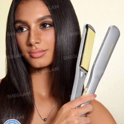 اتو موی شانه دار شیگلم مدل Sleek Chic Wide Glide Straightener